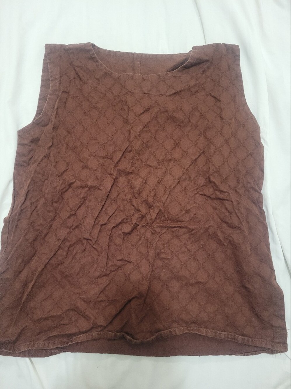 Men's Textured Brown Shirt